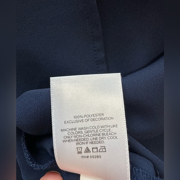 Express Blouse. Size S/P. Dark Blue. - Picture 4 of 5